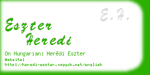 eszter heredi business card