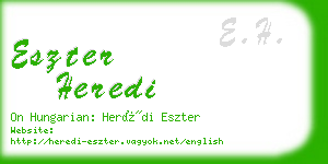 eszter heredi business card